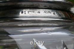 Antique Alvin Sterling Silver & Cut Crystal Hair Receiving Jar Model Number 83