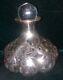Antique Alvin Sterling Silver Overlay Glass Perfume Bottle