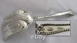 Antique Alvin Sterling Silver Raleigh Pierced Tines Asparagus Serving Fork