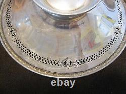 Antique Alvin Sterling Silver Reticulated footed plate tray 9 DL50-10 239 gram