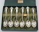 Antique Alvin Sterling Silver Set, 6 Tea Spoons In Original Box. Never Used