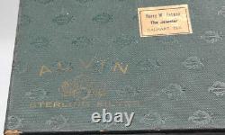 Antique Alvin Sterling Silver Set, 6 Tea Spoons in Original Box. Never Used