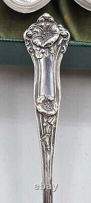 Antique Alvin Sterling Silver Set, 6 Tea Spoons in Original Box. Never Used