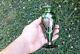 Antique Alvin Vase Art Nouveau American Green Glass Sterling Silver Overlay 6