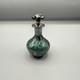 Antique Art Nouveau Alvin Sterling Silver Floral Overlay Perfume Bottle