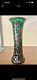 Antique Art Nouveau Alvin Sterling Silver Overlay Green Glass 14 Read