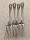 Antique Sterling Alvin Apollo 1900 Dinner Forks Monogram Laurel Wreath Lot Of 4
