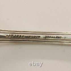 Antique Sterling Silver 6 Set Chased Romantique 1933 By Alvin Cream Soup Spoons