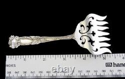 Antique Sterling Silver Alvin Bridal Rose 1903 Sardine Serving Fork E Mono 5 1/4