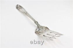 Antique Sterling Silver Alvin Fleur De Lis Cold Meat Fork