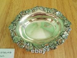 Antique Vintage Alvin Sterling Silver Art Nouveau Pansies Bowl NO MONOGRAM