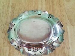 Antique Vintage Alvin Sterling Silver Art Nouveau Pansies Bowl NO MONOGRAM