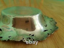 Antique Vintage Alvin Sterling Silver Art Nouveau Pansies Bowl NO MONOGRAM