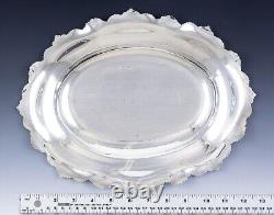 Antique c1896 Art Nouveau Alvin Sterling Silver Oval Dish/Tray 13 X 10.5