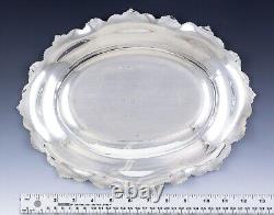 Antique c1896 Art Nouveau Alvin Sterling Silver Oval Dish/Tray 13 X 10.5