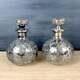 Art Nouveau Alvin Sterling Overlay Decanters A Pair C1900