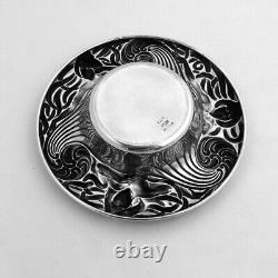 Art Nouveau Bowl Lady Faces Alvin Sterling Silver Mono AO