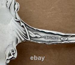 Art Nouveau Sterling Figural Alvin Raphael 9 1/2 Asparagus Serving Fork Old