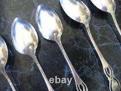 Atq Lot 5 Alvin Sterling CHIPPENDALE-OLD Teaspoons 5-3/4 ExCond Monos 1900