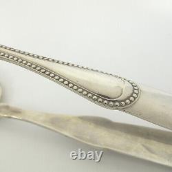 BEAD by ALVIN Sterling Silver Asparagus Tongs GORGEOUS Large 9 1/4 179g