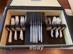 BIG 64 PC SET ALVIN CHAPEL BELLS STERLING SILVER FLATWARE 12 x 6 +3 SERVERS