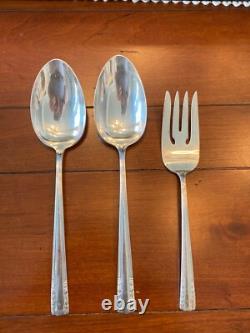 BIG 64 PC SET ALVIN CHAPEL BELLS STERLING SILVER FLATWARE 12 x 6 +3 SERVERS