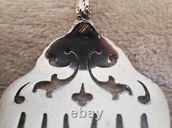 BRIDAL ROSE by ALVIN Sterling Silver SARDINE FORK Gothic S Monogram with Piercing
