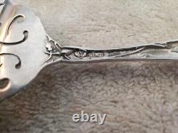 BRIDAL ROSE by ALVIN Sterling Silver SARDINE FORK Gothic S Monogram with Piercing