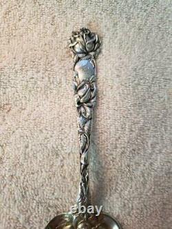 BRIDAL ROSE by ALVIN Sterling Silver TOMATO SERVER H Mono Great Piercing 8 1/4