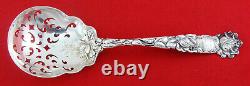 BRIDAL ROSE by Alvin Sterling Silver ICE SPOON, 7 5/8, Mono