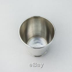 Beaker Julep Cup Banded Rims Alvin Sterling Silver 1950 No Mono