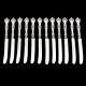 Beautiful 12 Sterling Silver Handle Art Nouveau Alvin Fruit Knives Majestic Pat
