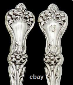 Beautiful 12 Sterling Silver Handle Art Nouveau Alvin Fruit Knives Majestic Pat