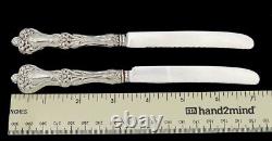 Beautiful 12 Sterling Silver Handle Art Nouveau Alvin Fruit Knives Majestic Pat