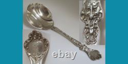 Beautiful 7 1/4 Sterling silver Server Spoon Alvin Nouremburg (Devil Face) 53g