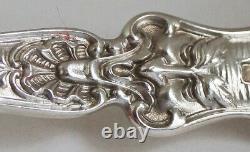 Beautiful 7 1/4 Sterling silver Server Spoon Alvin Nouremburg (Devil Face) 53g