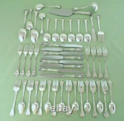 Beautiful ALVIN Sterling Silver CHATEAU ROSE 47 Piece Set with Serving 8 place set