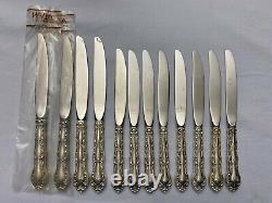 Beautiful Alvin Sterling Silver Flatware French Scroll Set includes 65 pieces