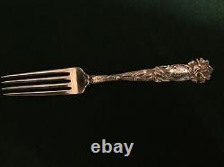 Beautiful Lot (5) Alvin Bridal Rose Forks Sterling Silver 6 3/4 Pat 1903 Mono H