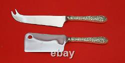 Bridal Bouquet by Alvin Sterling Silver Cheese Server Serving Set 2pc HH Custom