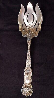 Bridal Rose (1903) by Alvin Sterling, Large Salad/Berry Serving Set 2 Piece