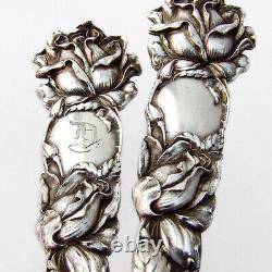 Bridal Rose 6 Dinner Forks Set Alvin Sterling Silver Pat 1903 Mono D