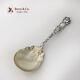 Bridal Rose Large Jelly Spoon Gilt Bowl Alvin Sterling Silver Pat 1903