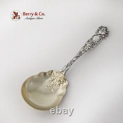 Bridal Rose Large Jelly Spoon Gilt Bowl Alvin Sterling Silver Pat 1903