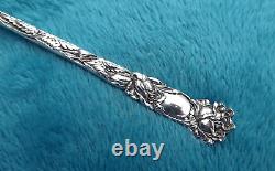 Bridal Rose by Alvin 8 1/4 Sterling long handle pickle fork no mono NICE