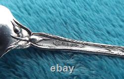 Bridal Rose by Alvin 8 1/4 Sterling long handle pickle fork no mono NICE