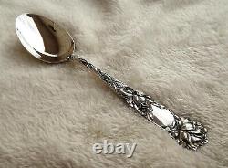 Bridal Rose by Alvin 8 3/8 Sterling table spoon no mono Very Nice