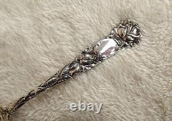 Bridal Rose by Alvin 8 3/8 Sterling table spoon no mono Very Nice