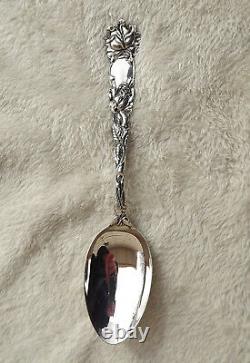 Bridal Rose by Alvin 8 3/8 Sterling table spoon no mono Very Nice