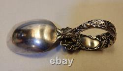 Bridal Rose by Alvin Sterling Silver Baby Spoon Bent Handle Original 3 1/2